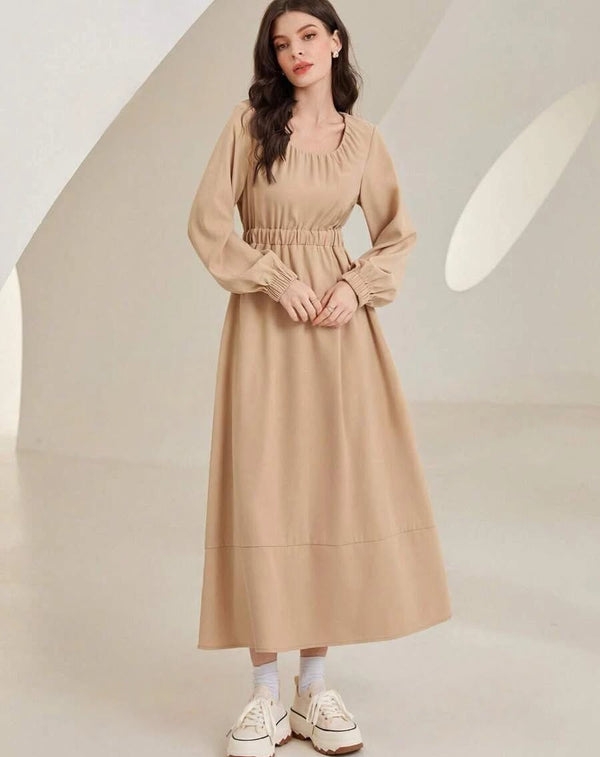 Autumn Breeze Beige Maxi