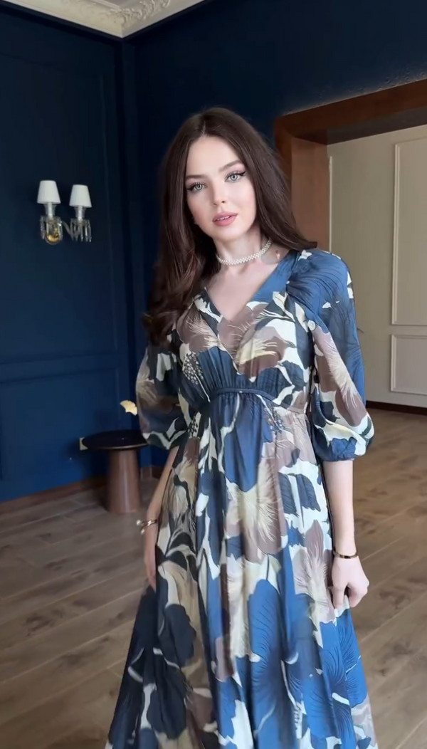 Bluewood Flora Print Dress