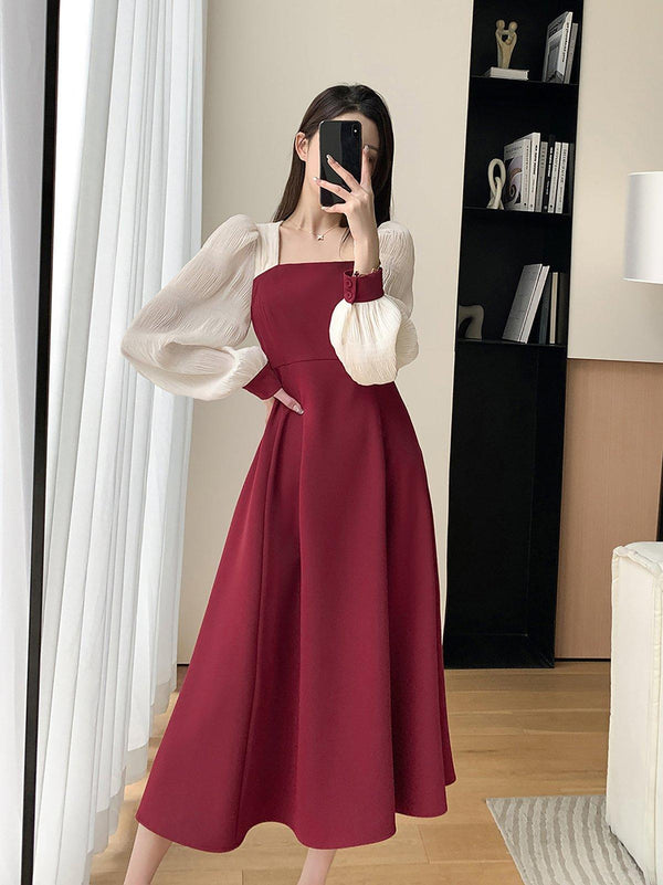 Ruby Elegance Dress – Classic and Timeless